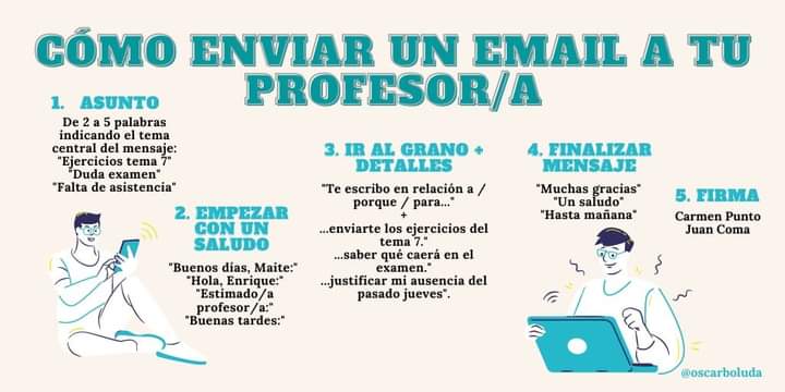 Como enviar correo a la profesora